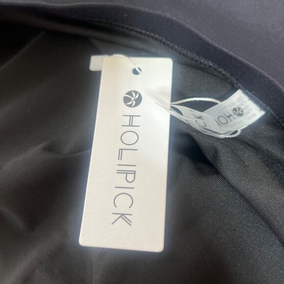 Holipick One Piece Swimsuit Size Medium Black New Halter Tummy Control Rushing - Picture 11 of 11